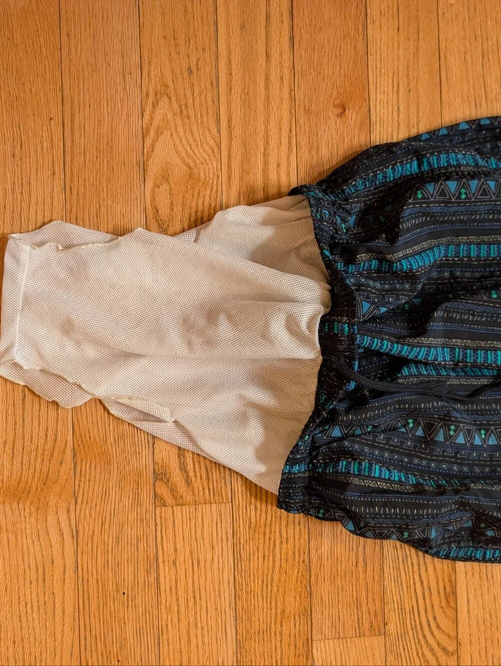 Vintage 80-90s Fast Breakers Vintage Mens Swim Trunks Retro Tribal Geometric Vtg
